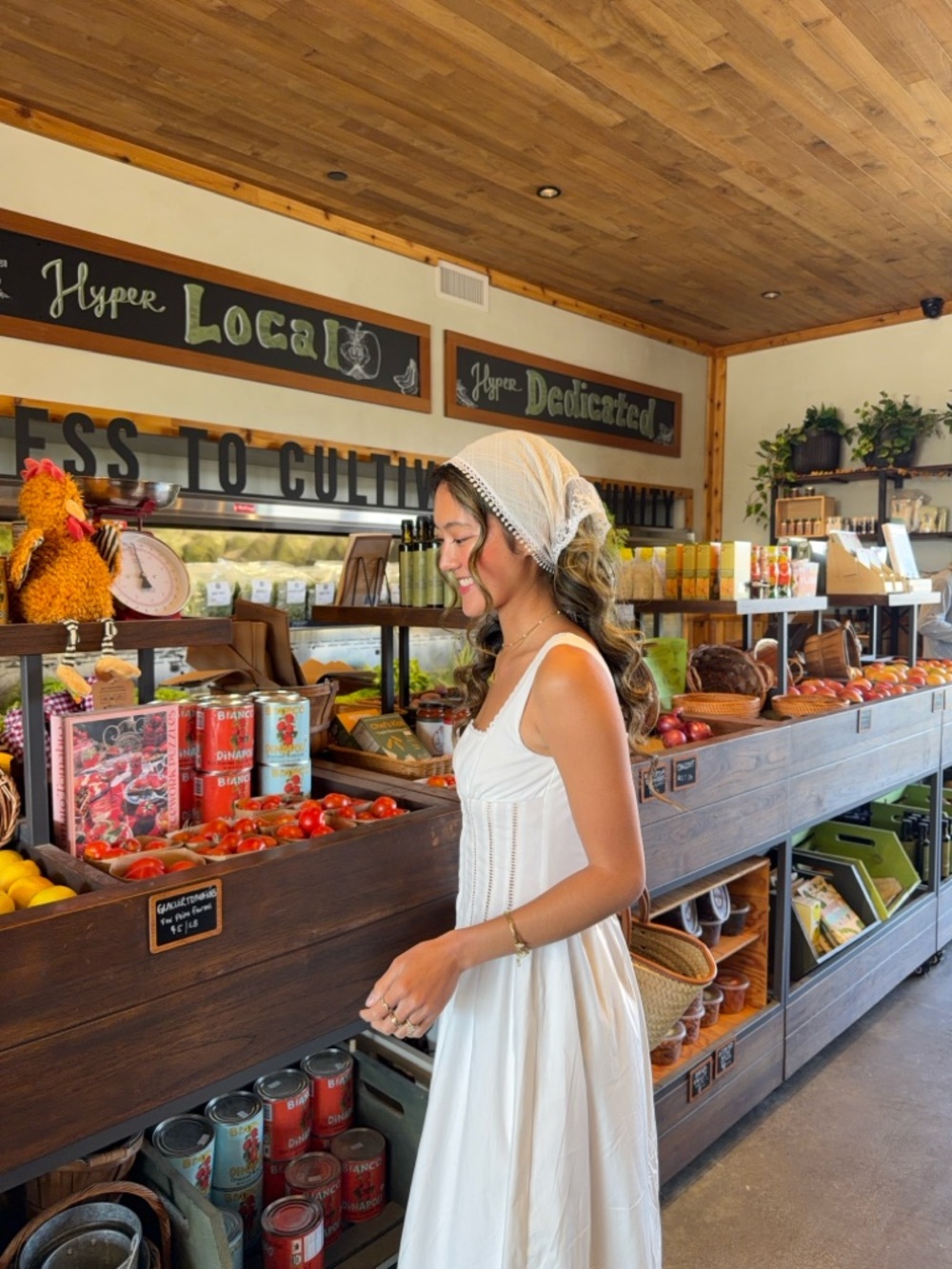 Peppermayo White Midi Dress with Square Neck - Picture 3 of 6